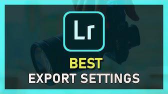 'Video thumbnail for Lightroom - How To Best Export Settings For High Resolution'