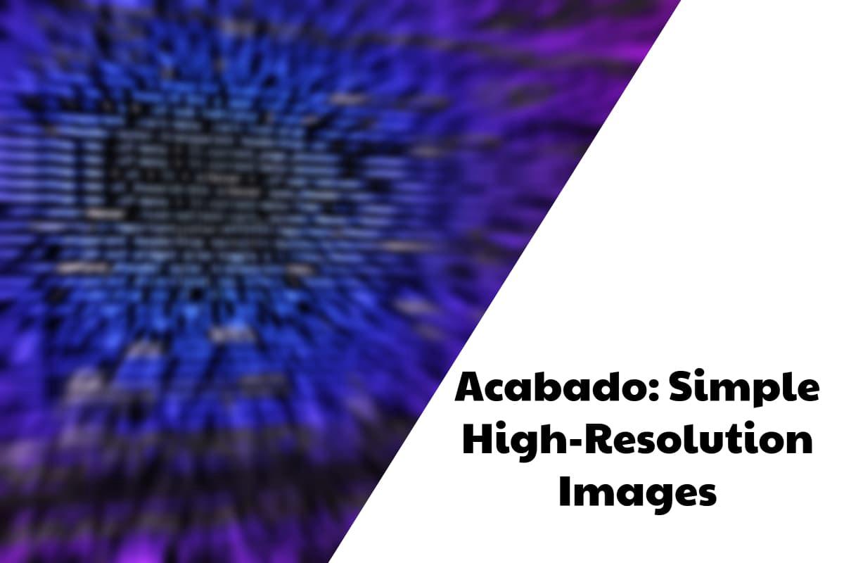 'Video thumbnail for Enable High-Resolution Images On Acabado'