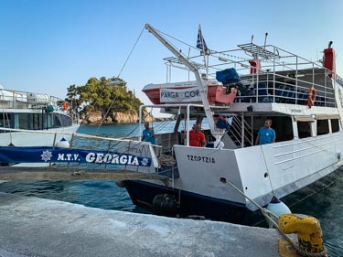 What is a day trip from Parga to Corfu Town like Rick McEvoy