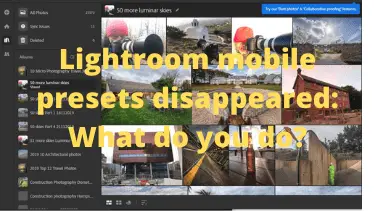 can you have presets on lightroom mobile