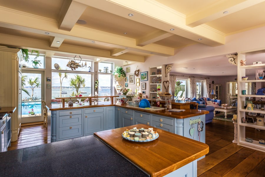 Picture of a kitchen in Sandbanks with a sea view by Rick McEvoy