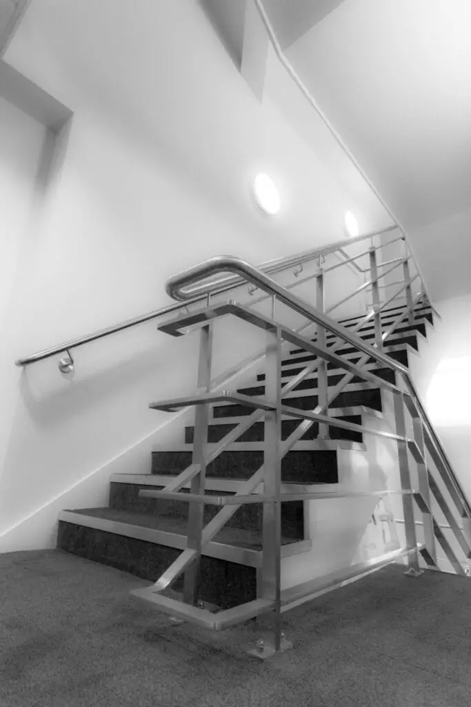 Staircase, Dorset Fire and Rescue Headquarters, Poundbury, Dorset